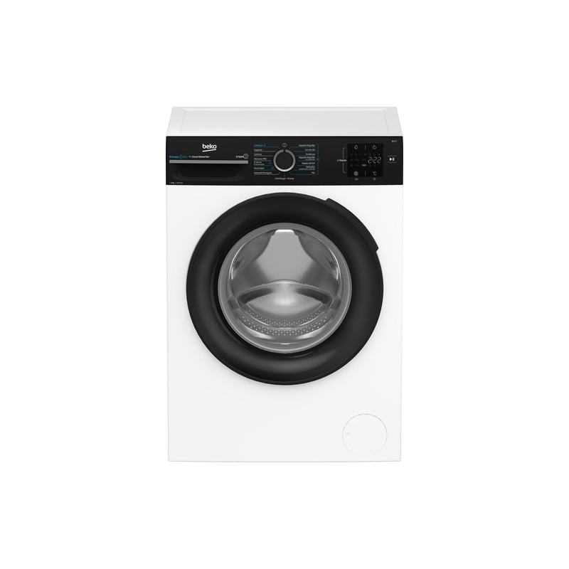 Beko b300 BM3WFSU38213 lavadora Carga frontal 8 kg 1200 RPM Negro, Blanco