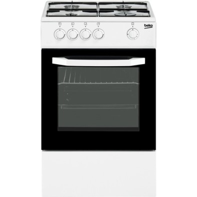 Beko CSG 42010 DWN cocina Cocina independiente Gas Encimera de gas Negro, Blanco
