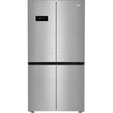Beko GN1416240ZXN nevera puerta lado a lado Independiente 572 L E Acero inoxidable