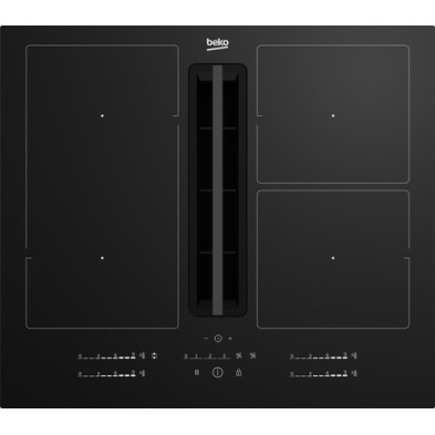 Beko HIXI 64700 UF Negro Integrado 60 cm Con placa de inducción 4 zona(s) Campana integrada