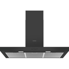 Siemens iQ100 LC96BBC60 campana De pared Negro 619 m³/h