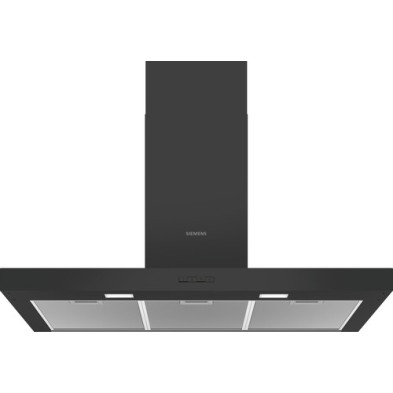 Siemens iQ100 LC96BBC60 campana De pared Negro 619 m³/h