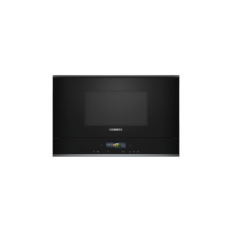 Siemens iQ700 BE732R1B1 microondas Negro Microondas combinado Integrado 21 L 900 W