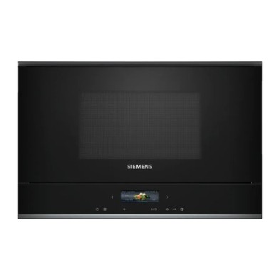 Siemens iQ700 BE732R1B1 microondas Negro Microondas combinado Integrado 21 L 900 W