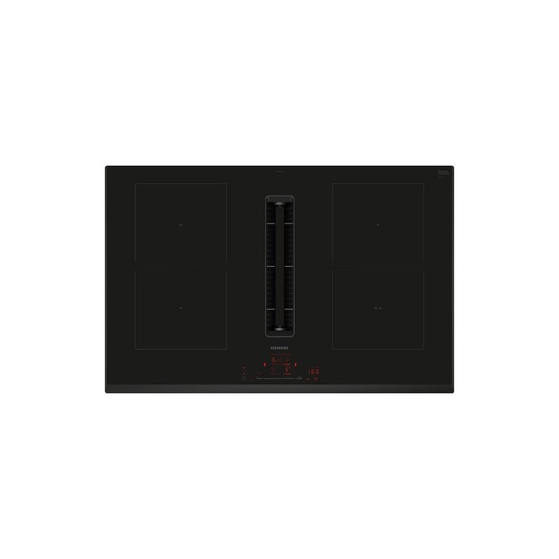 Siemens iQ500 ED851HQ26E hobs Negro Integrado 80 cm Con placa de inducción 4 zona(s) Campana integra