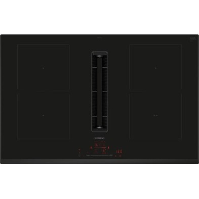 Siemens iQ500 ED851HQ26E hobs Negro Integrado 80 cm Con placa de inducción 4 zona(s) Campana integra