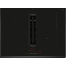 Siemens ED751HQ26E hobs Negro Integrado 71 cm Con placa de inducción 4 zona(s) Campana integrada