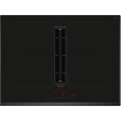 Siemens ED751HQ26E hobs Negro Integrado 71 cm Con placa de inducción 4 zona(s) Campana integrada