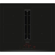 Siemens iQ500 ED631HQ26E hobs Negro Integrado 60 cm Con placa de inducción 4 zona(s) Campana integra