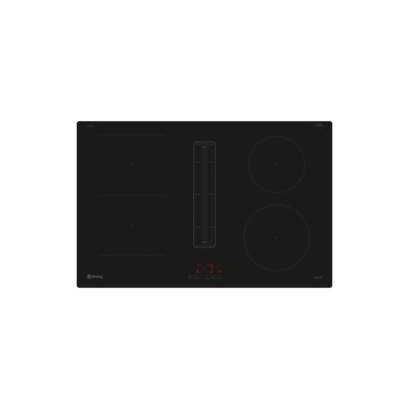Balay 3EBC983ER hobs Negro Integrado 80 cm 4 zona(s) Campana integrada
