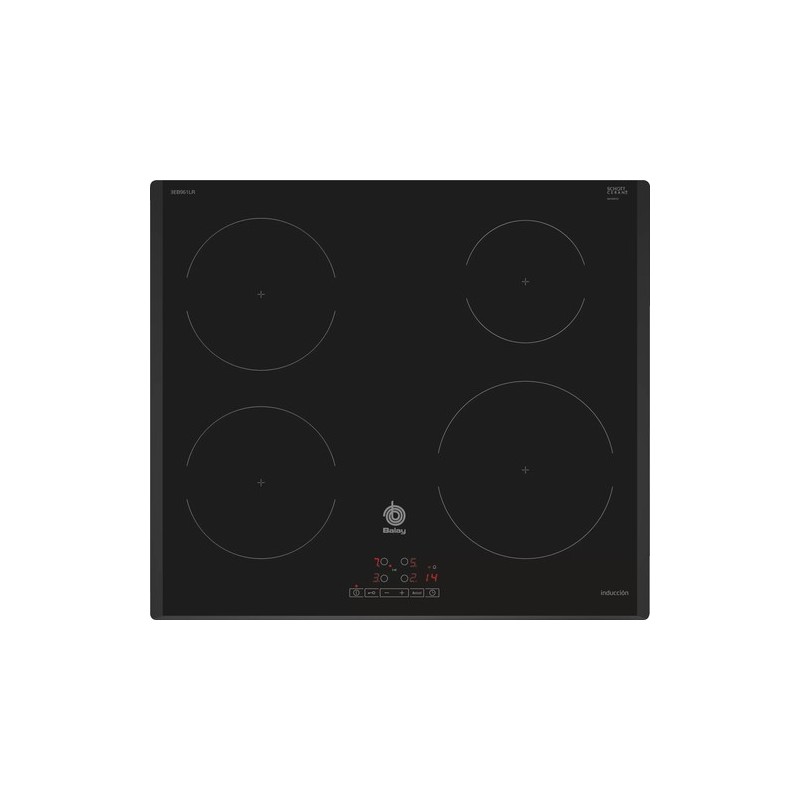 Balay 3EB961LR hobs Negro Integrado 59 cm Con placa de inducción 4 zona(s)