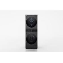 LG WT1210BBF lavadora-secadora Independiente Carga frontal Negro C