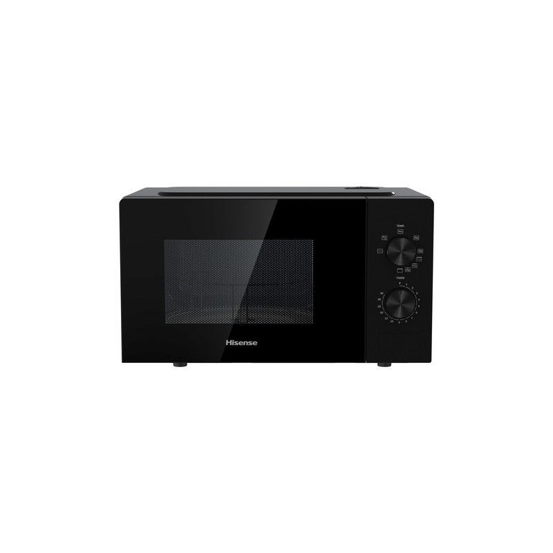 Hisense H20MOBP1G microondas Negro Microondas con grill Encimera 20 L 700 W