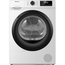 Hisense DHQE800BW2 secadora Independiente Carga frontal 8 kg Negro, Blanco