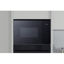 LG MGBZ2593F microondas Negro, Acero inoxidable Microondas con grill Integrado 25 L 1450 W