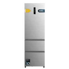 Cecotec 02080 nevera puerta lado a lado Independiente 401 L E Gris