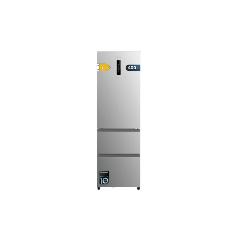 Cecotec 02080 nevera puerta lado a lado Independiente 401 L E Gris