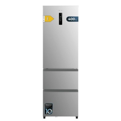 Cecotec 02080 nevera puerta lado a lado Independiente 401 L E Gris