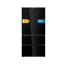 Cecotec Bolero CoolMarket FD 510 Glass E nevera puerta lado a lado Independiente 510 L Negro