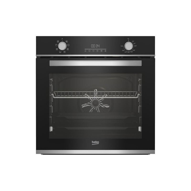 Beko BBIM13300XD horno 72 L Negro, Acero inoxidable