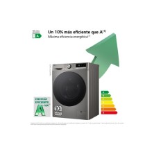 LG F4WR7010AGS lavadora Carga frontal 10 kg 1400 RPM Acero inoxidable